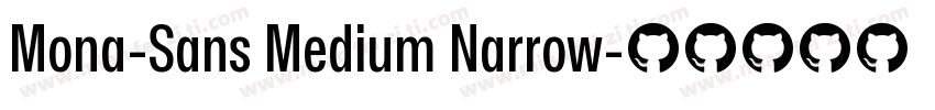Mona-Sans Medium Narrow字体转换